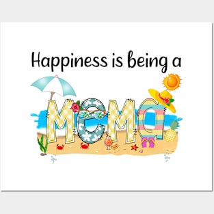 Happiness Is Being A Mema Summer Beach Happy Mother's Day Posters and Art